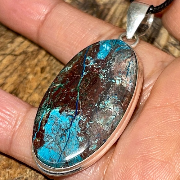 “Strengthening Stone” Turquoise Pendant 2” - Picture 1 of 17